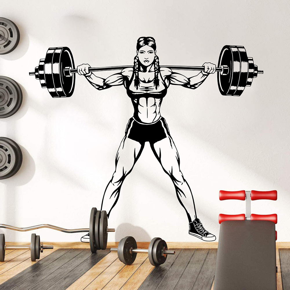 Home Gym Wallpaper - ملصق حائط كبير لصالة الألعاب الرياضية