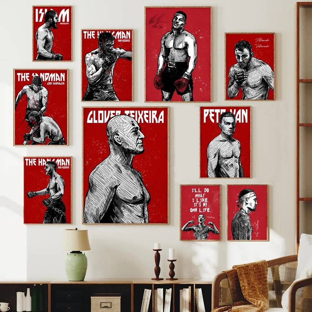 Home Gym Wallpaper - ملصق ورقي لرياضي محارب، صورة مقاتل