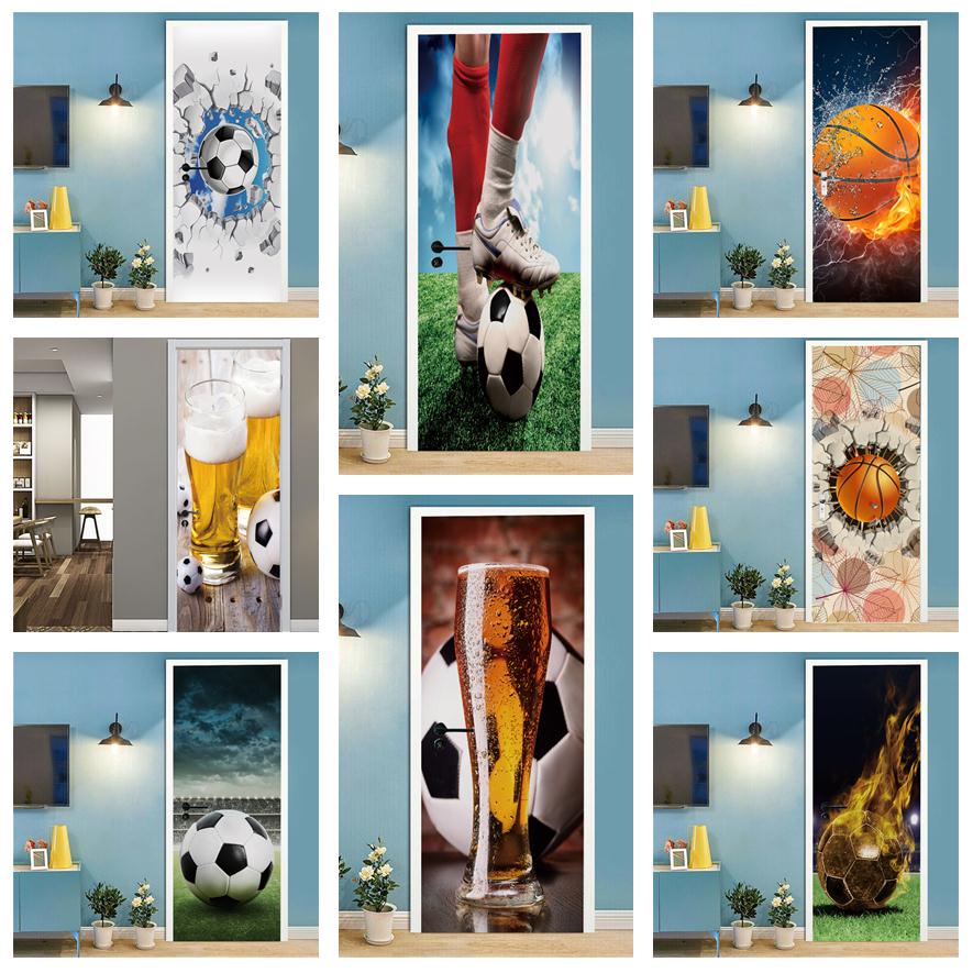 Home Gym Decor - كرة القدم كرة السلة ثلاثية الأبعاد