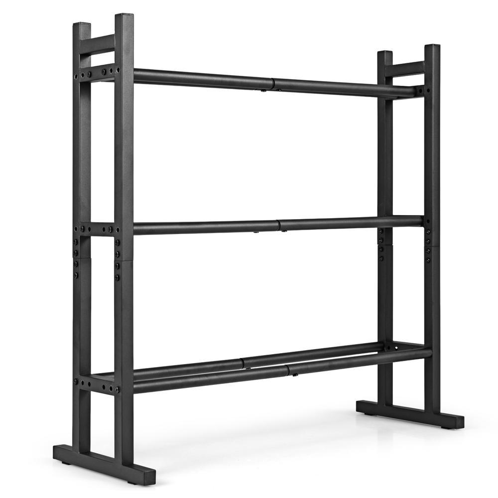 Home Gym Training - حامل أثقال ثلاثي الطبقات شديد التحمل،