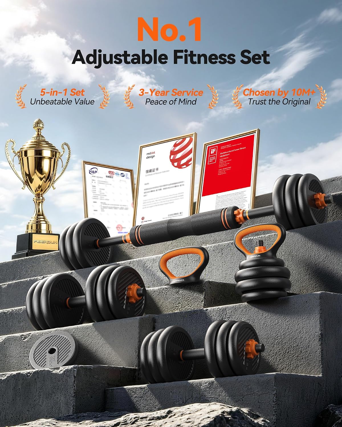 مجموعة دمبل قابلة للتعديل 20-9 - مراجعة Home Gym Kettlebells وسعره
