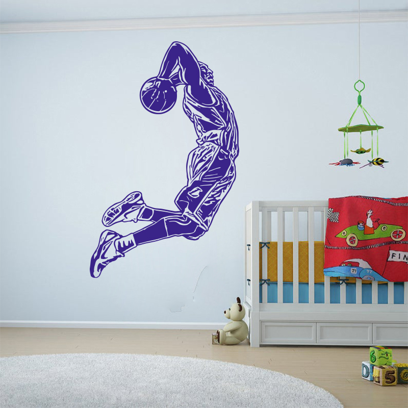 ملصقات جدارية للاعب كرة السلة  - مراجعة Home Gym Wallpaper وسعره