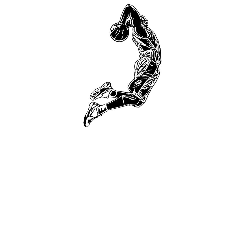 ملصقات جدارية للاعب كرة السلة  - مراجعة Home Gym Wallpaper وسعره