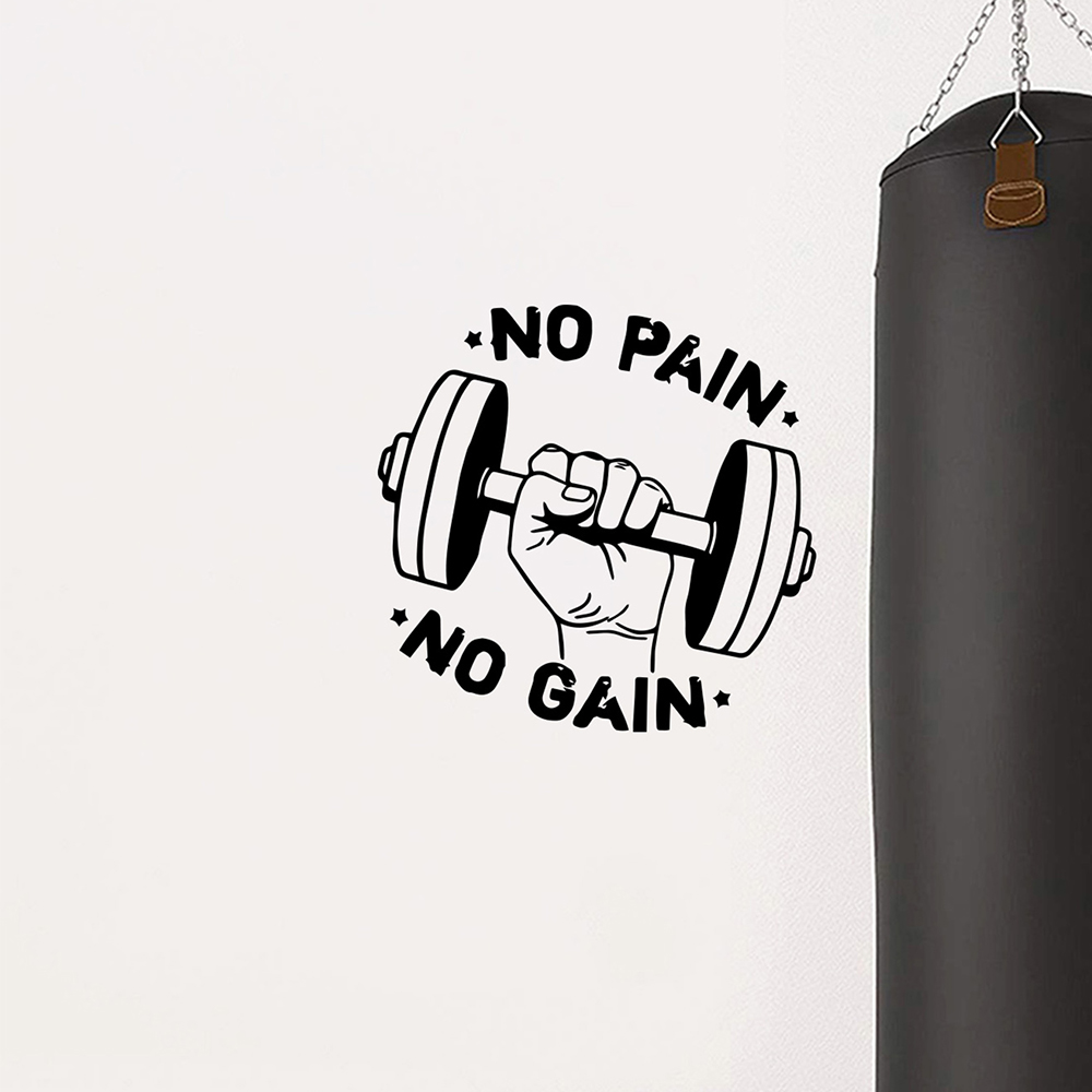 الفينيل ملصقات الفن ذاتية اللص - مراجعة Home Gym Wallpaper وسعره