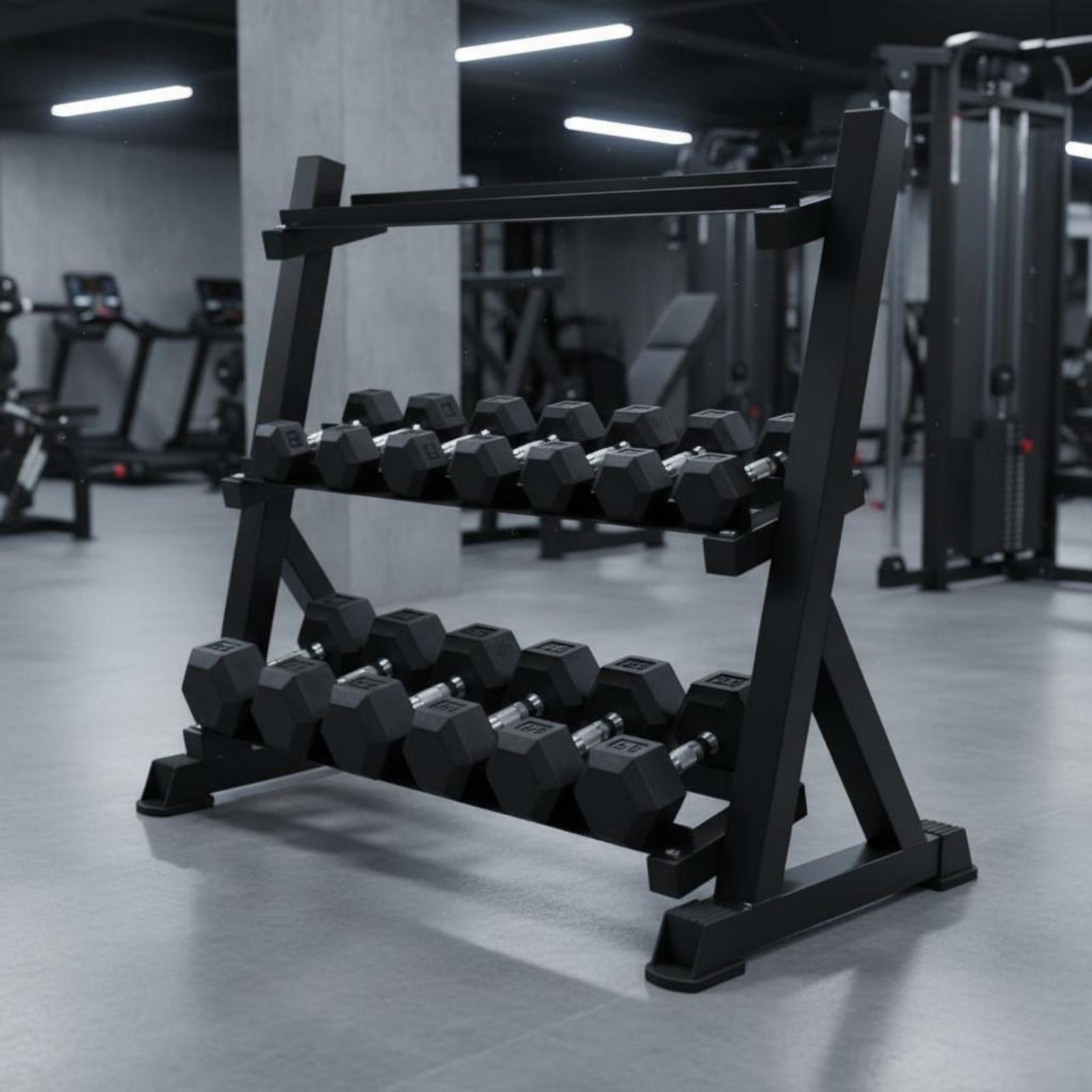 رف دمبل بثلاث طبقات لتوفير الم - مراجعة Home Gym Training وسعره