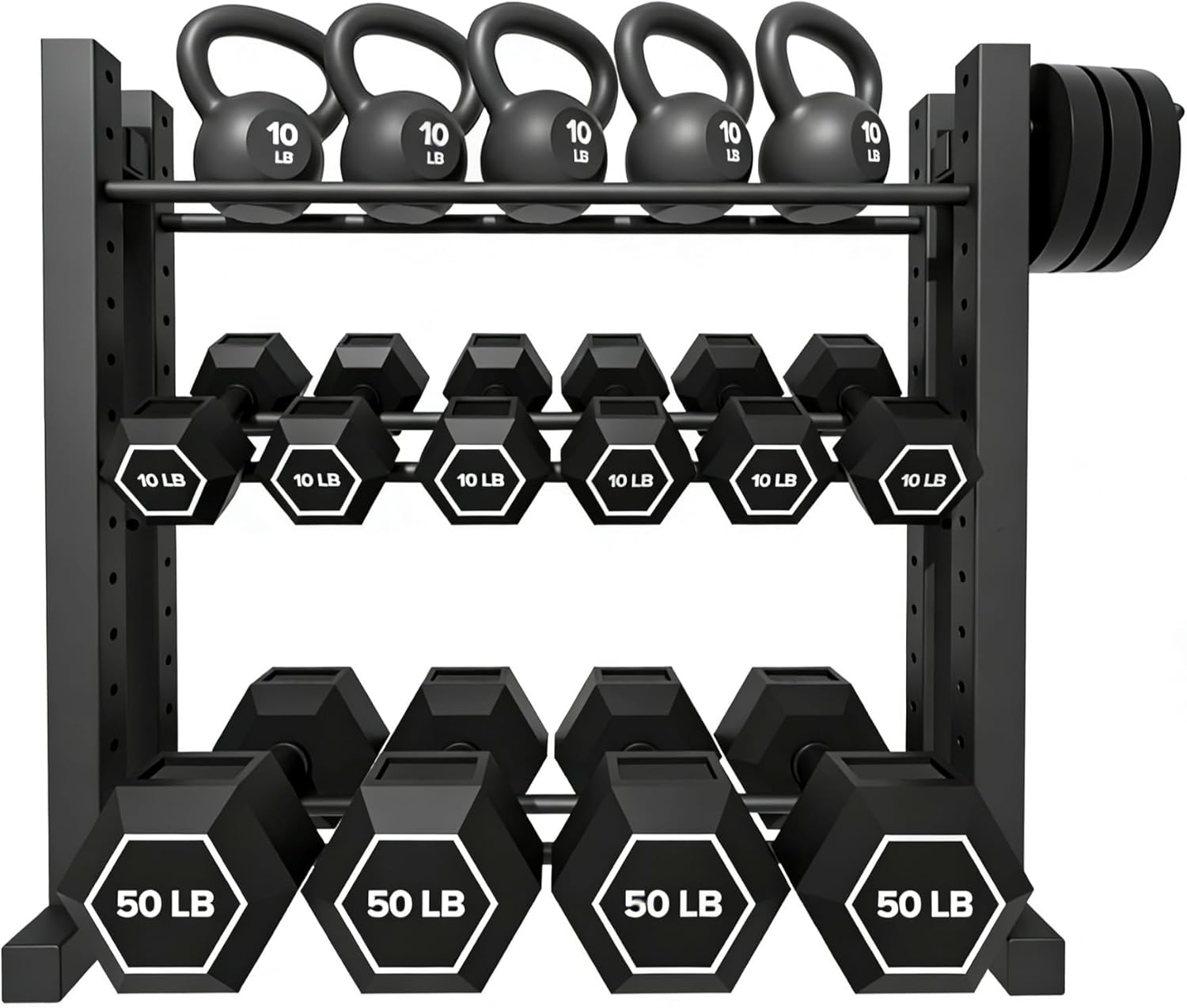 حامل دمبل ثلاثي الطبقات للاستخ - مراجعة Home Gym Training وسعره