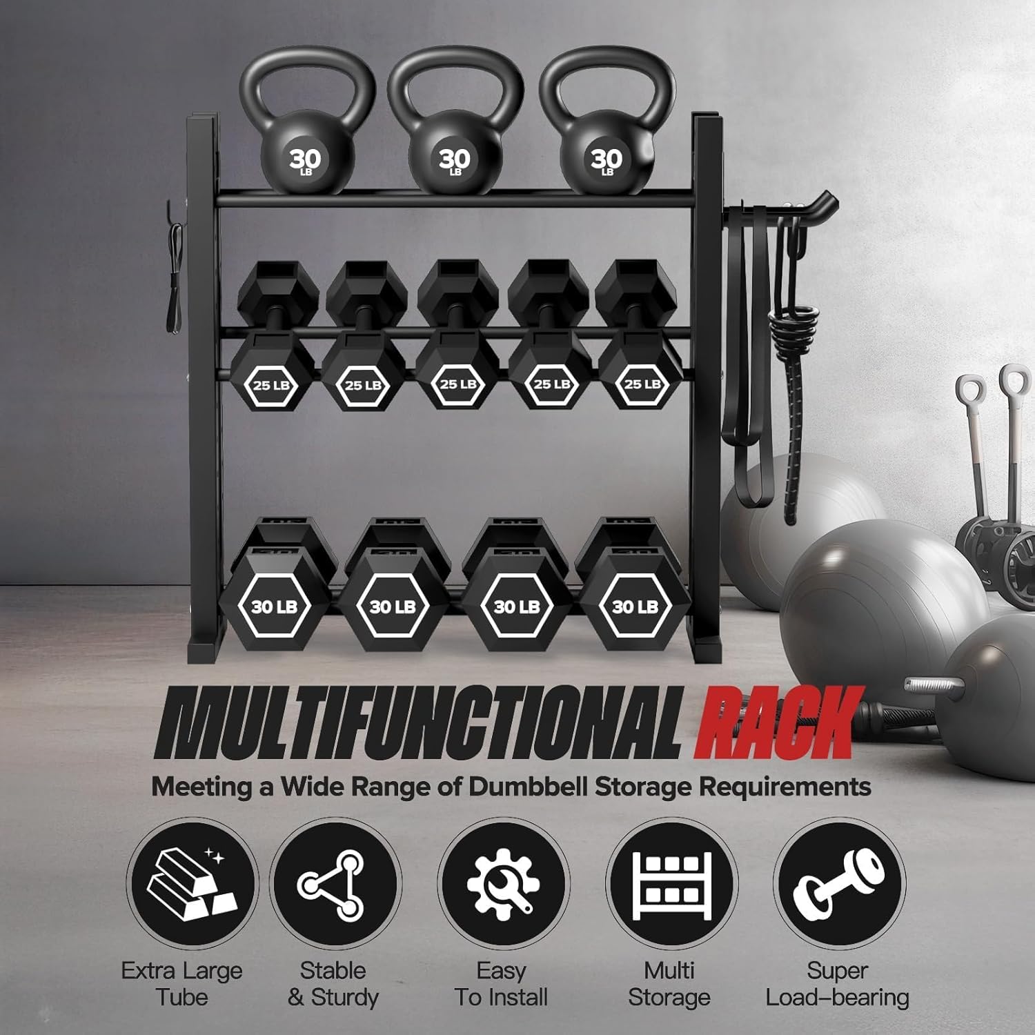 حامل دمبل ثلاثي الطبقات للاستخ - مراجعة Home Gym Training وسعره