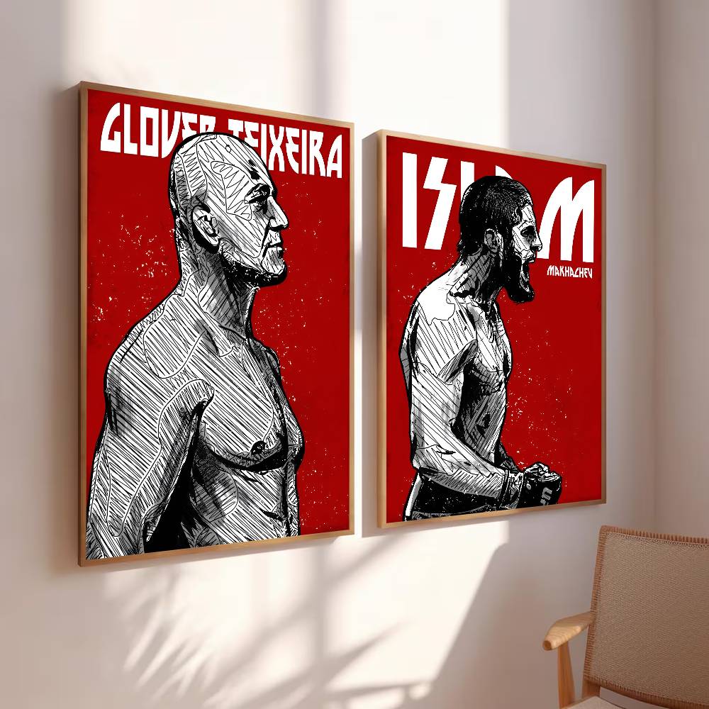 ملصق ورقي لرياضي محارب، صورة م - مراجعة Home Gym Wallpaper وسعره