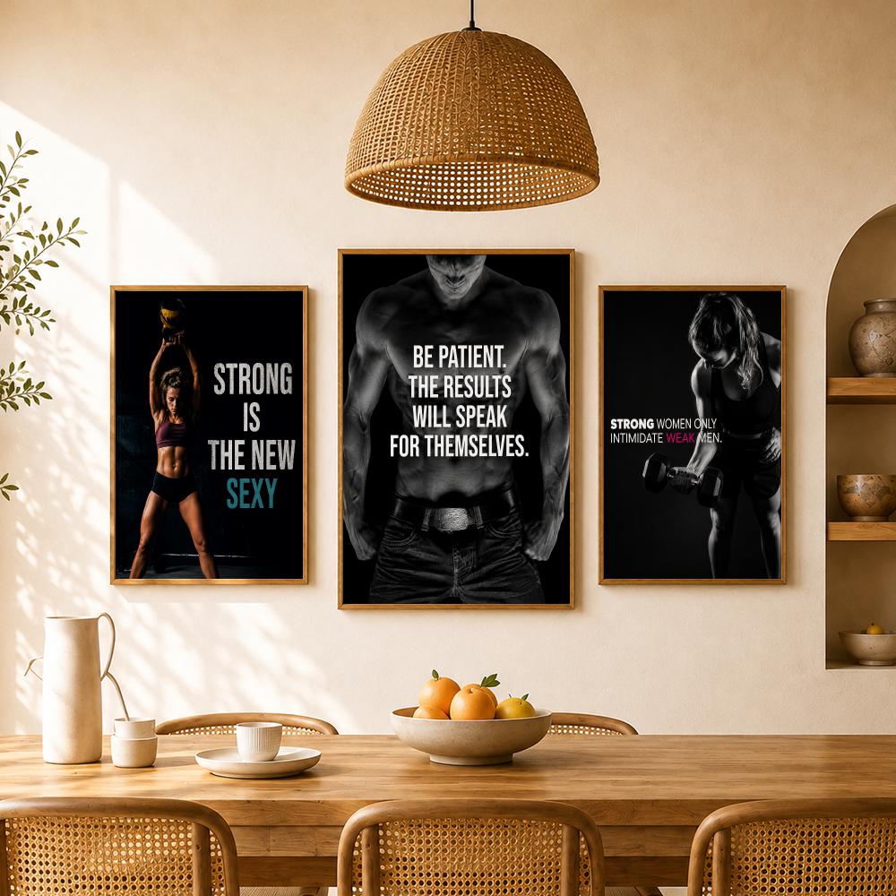 ملصق اقتباسات ملهمة للياقة الب - مراجعة Home Gym Wallpaper وسعره