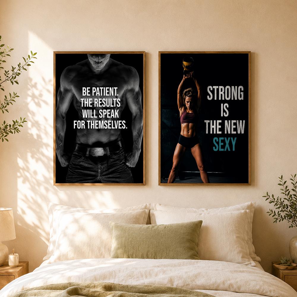 ملصق اقتباسات ملهمة للياقة الب - مراجعة Home Gym Wallpaper وسعره