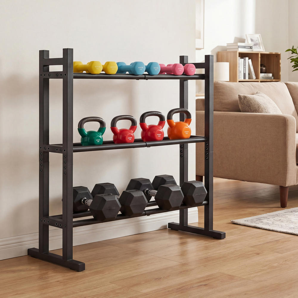 حامل أثقال ثلاثي الطبقات شديد  - مراجعة Home Gym Training وسعره