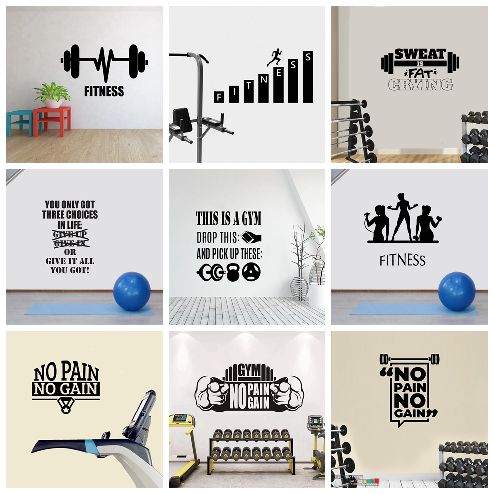 ملصق حائط لثقافة صالة الألعاب  - مراجعة Home Gym Wallpaper وسعره