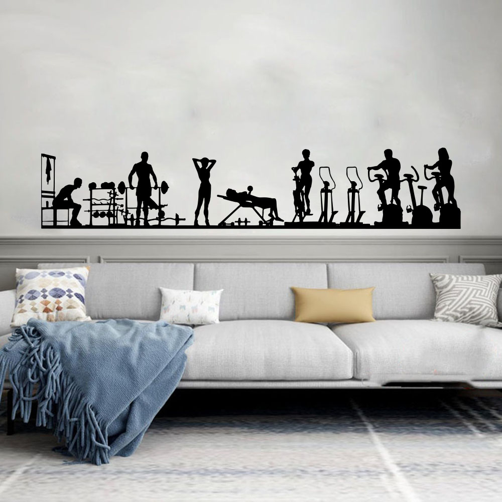 ملصق حائط كبير لرياضة كمال الأ - مراجعة Home Gym Interior Design وسعره